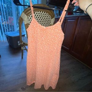 Cute orange and white flowers dress